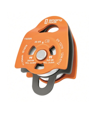 Singing Rock - Umlenkrolle Twin Roll Orange