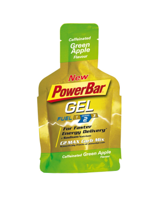 Powerbar - PowerGel Green Apple mit Koffein 41g (10er Pack)