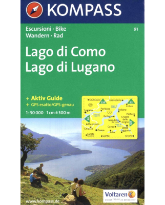 Kompass - Lago di Como/Lago di Lugano