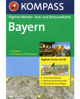 Kompass - Digitale Wander-, Rad- und Skitourenkarte Bayern