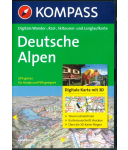 Kompass - Digitale Wander-, Rad-, Skitouren- und Langlaufkarte Deutsche Alpen