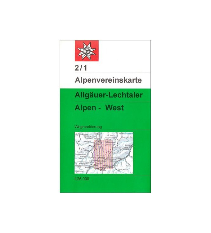 DAV - Blatt 2/1 Allgäuer-Lechtaler Alpen, westliches Blatt