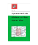 DAV - Blatt 2/1 Allgäuer-Lechtaler Alpen, westliches Blatt