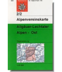 DAV - Blatt 2/2 Allgäuer-Lechtaler Alpen, östliches Blatt