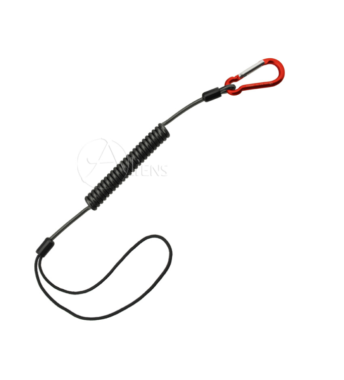Aliens - Spiralkabel mit Minikarabiner