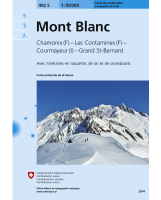 Schweizer Landeskarten - Blatt 492 S Mont Blanc