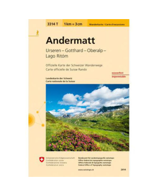 Schweizer Landeskarten - Blatt 3314 T Andermatt
