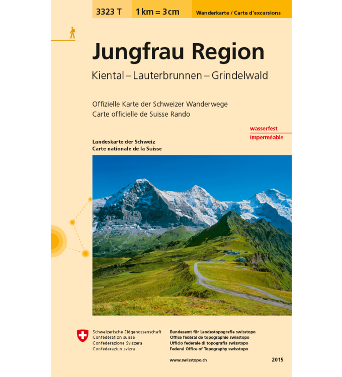 Schweizer Landeskarten - Blatt 3323 T Jungfrau Region
