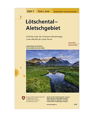 Schweizer Landeskarten - Blatt 3324 T Lötschental -...