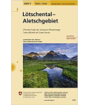 Schweizer Landeskarten - Blatt 3324 T Lötschental - Aletschgebiet