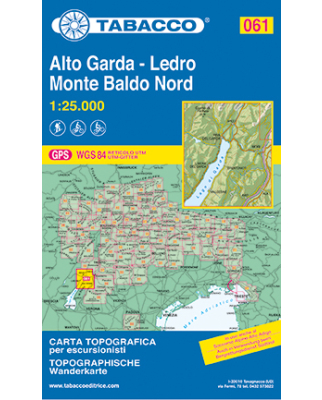 Tabacco Wanderkarten - Blatt 061 Alto Garda - Ledro -...