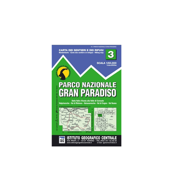 IGC Wanderkarten - Blatt 3 Parco Nazionale Gran Paradiso