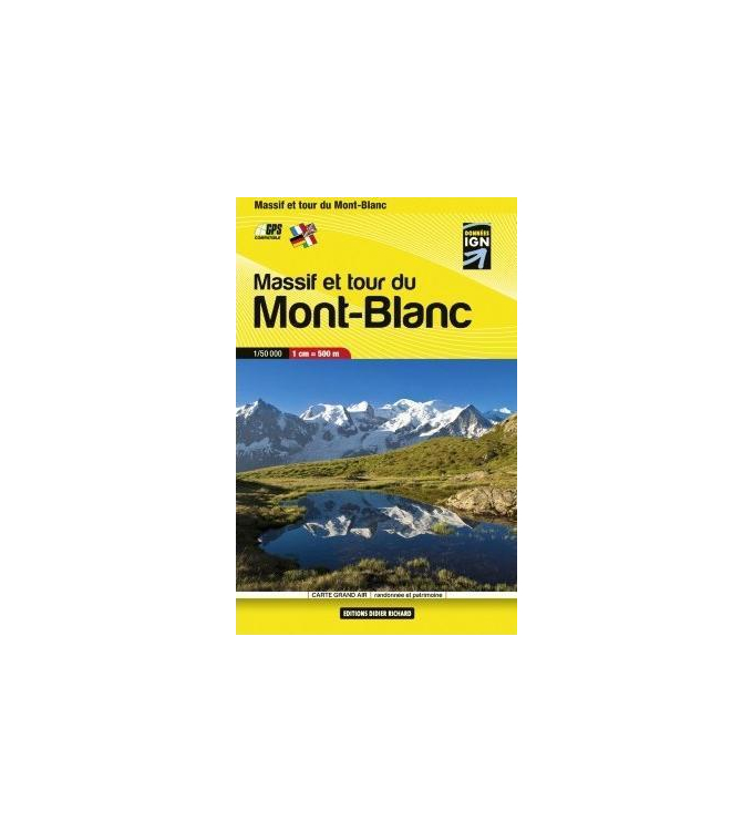Editions Didier Richard Wanderkarten - Massif et tour du Mont-Blanc