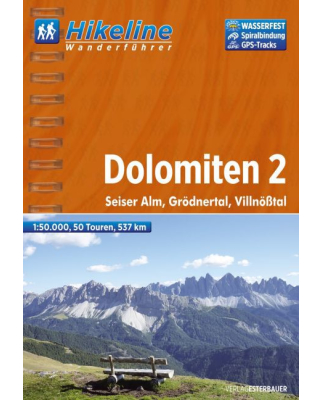 Hikeline Wanderführer - Dolomiten 2