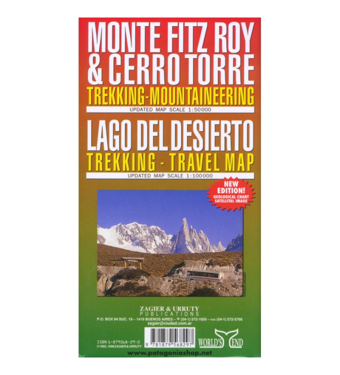 Zagier & Urruty Trekkingkarten - Monte Fitz Roy & Cerro Torre