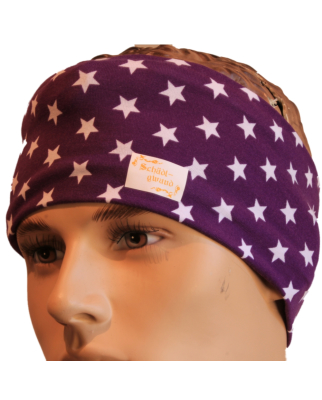 Schädlgwand - Stirnband Purple Stars