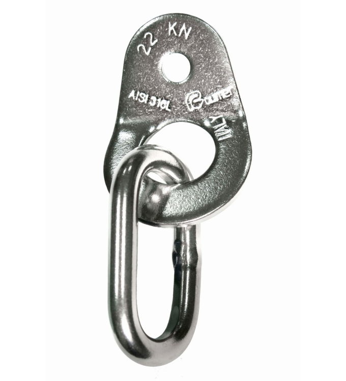 Raumer - Wing 8mm Inox Bohrhakenlasche mit Ring