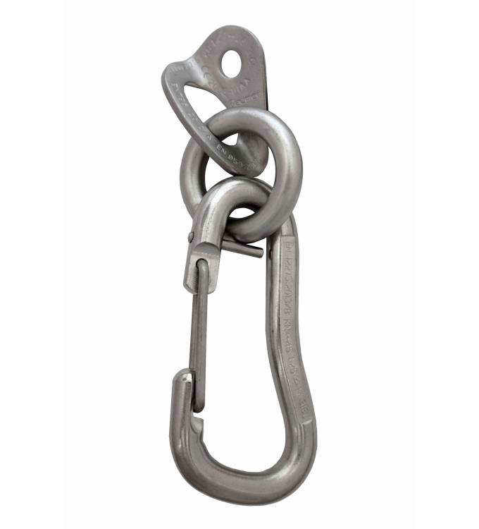 Raumer - Rock 10mm Inox Lasche mit Ring und Karabiner