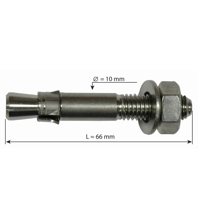 Raumer - Hang Fix Inox Expressanker 10x66mm