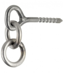 Fixe Climbing - C-Umlenker aus Edelstahl 316L mit Klebehaken 90mm