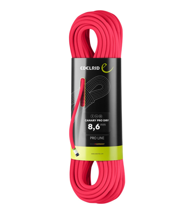 Edelrid - Canary Pro Dry 8,6 mm pink 80 m