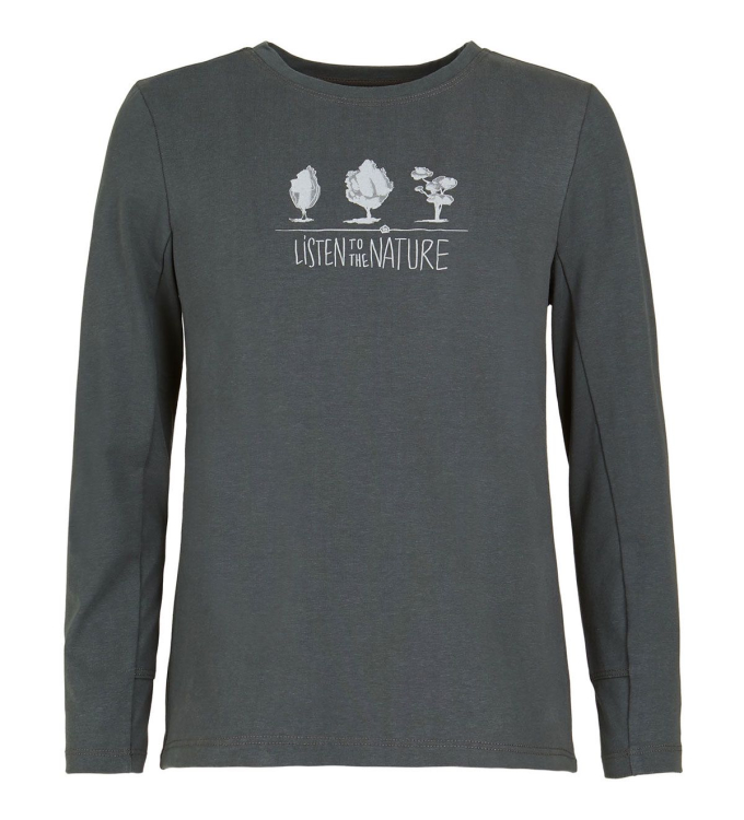 E9 - B Trees Kinder Langarmshirt woodland