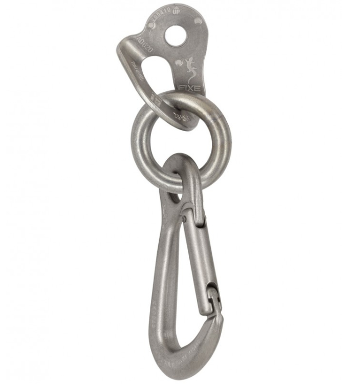 Fixe Climbing - C-Umlenker verzinkt mit Draco-Karabiner
