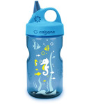 Nalgene - Nalgene Kinderflasche Grip-n-Gulp Sustain blau mit Seepferdchen