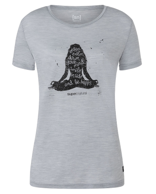 Super.Natural - W Be Happy Tee ultimate grey