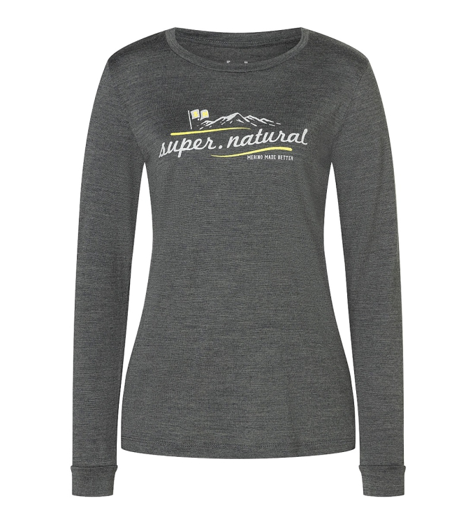Super.Natural - W Mountain I.D. LS pirate grey