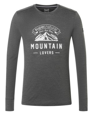 Super.Natural - M Mountain Lovers LS pirate grey