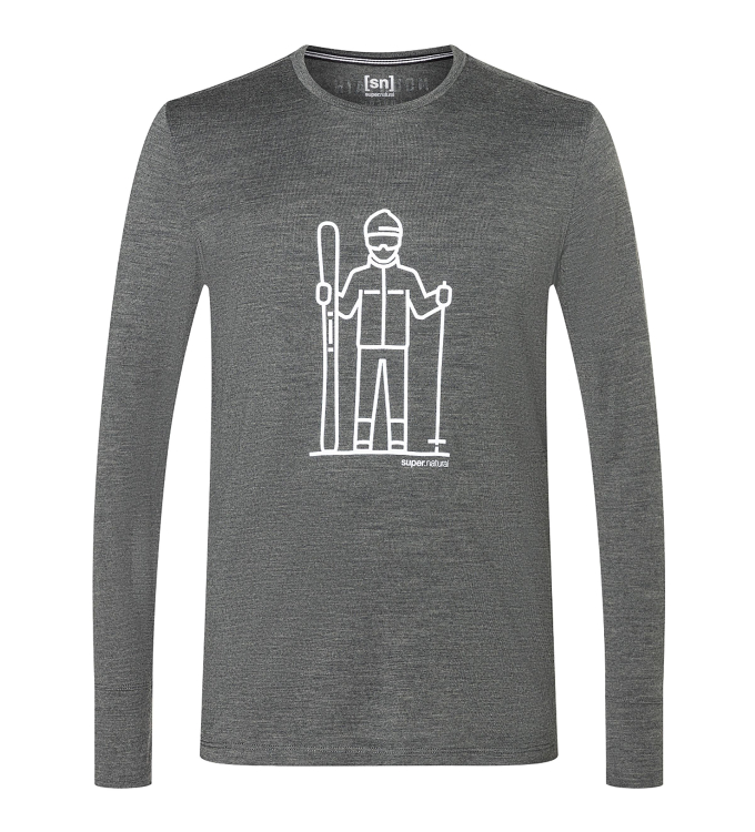 Super.Natural - M Skieur LS pirate grey