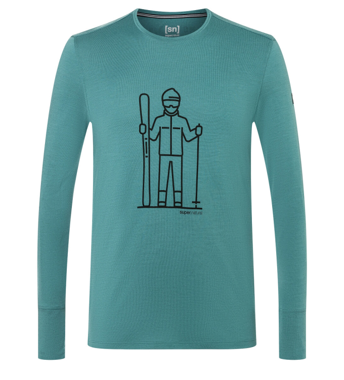 Super.Natural - M Skieur LS hydro melange
