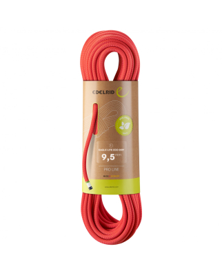 Edelrid - Eagle Lite Eco Dry 9,5mm neon coral 50m