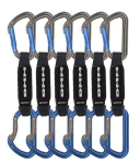 DMM - Shadow Quickdraw titanium/blue 12cm 6er Pack