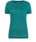 Super.Natural - W Climbing Line Tee deep jungle
