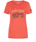 Super.Natural - W Camping Nights Tee living coral