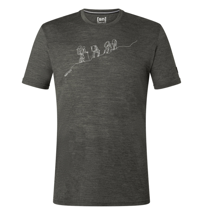Super.Natural - M Hiking Tee feather grey