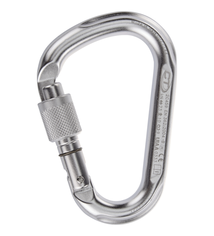 Climbing Technology - Snappy HMS Screwgate silber