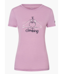 Super.Natural - W I love climbing Tee mauve