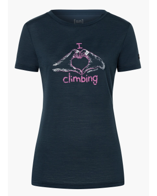 Super.Natural - W I love climbing Tee blueberry