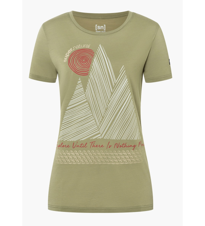 Super.Natural - W Etretat Cliffs Tee aloe