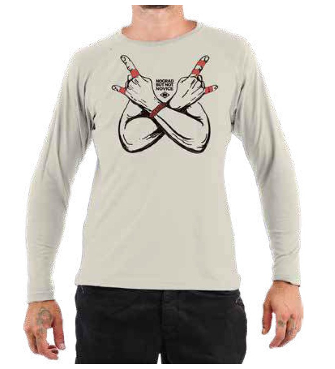 Nograd - Longsleeve NOT NOVICE terre cendree