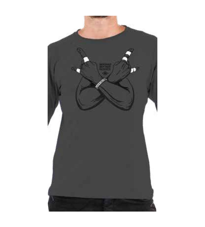 Nograd - Longsleeve NOT NOVICE mouse grey