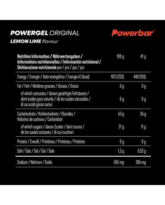 Powerbar - PowerGel Lemon Lime 41g