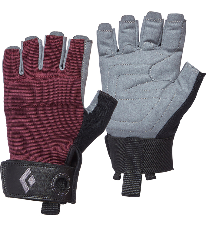 Black Diamond - Womens Crag Half-Finger Gloves bordeaux