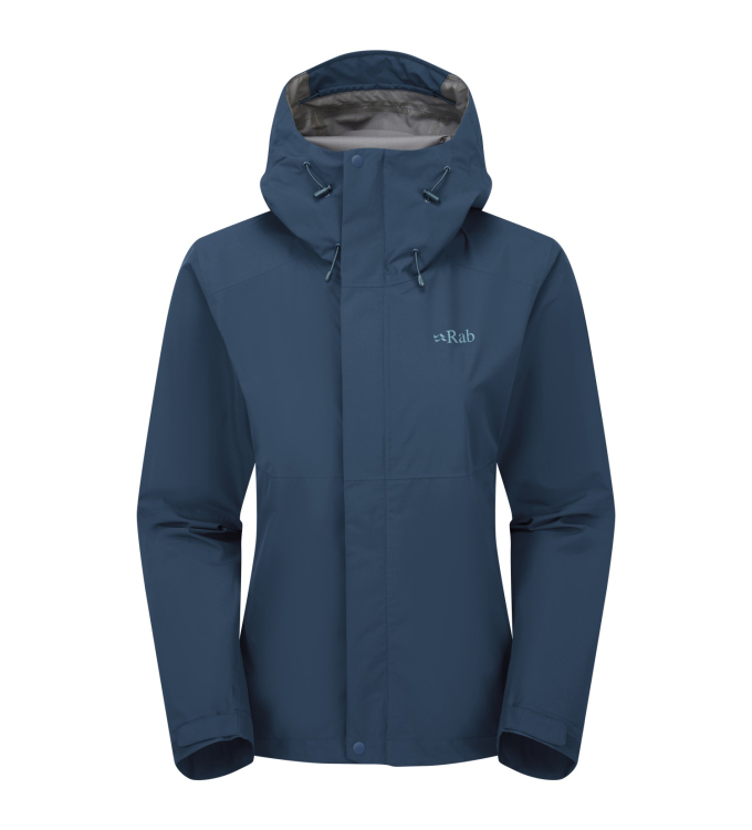 Rab - Womens Downpour Regenjacke tempest blue