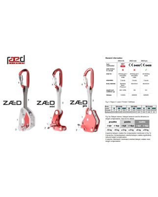 Raed Climbing - ZAED mini Bremswiderstand inkl. Schraubkarabiner