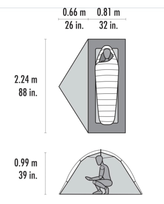 MSR - Hubba Hubba LT 1 Personen-Zelt