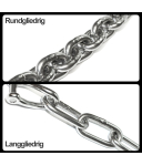 Standplatzkette Edelstahl V4A  8mm langgliedrig